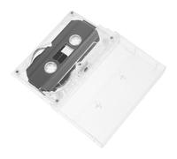 Hemobllo Cassetta Audio Vuota in Abs Resistente e Trasparente, Nastro Vergine per Registrazione 30 Minuti, Decorazione Vintage per Soggiorno e Casa, Artigianale e Durevole