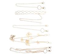 Hemobllo Catena per Corpo a Farfalla Dorata da 5 Pezzi, Accessori a Strati la Vita Dettagli Farfalla, Gioielli da Donna per Festival e Abbigliamento Casual Estivo