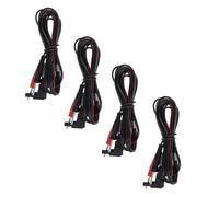 Hemobllo Cavi Elettrodo 4 Pezzi Connettore a Pin 2 Mm, Fili Conduttori Resistenti in Pvc Per Macchine Terapia Fisica e Stimolatori Muscolari, Prolunghe Per Apparecchi Elettromedicali Uso Professionale