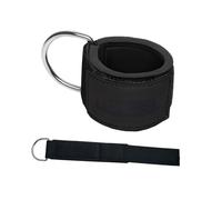 Hemobllo Cavigliere Fitness Regolabili con Fascia Elastica Rinforzata per Allenamenti Gambe in Palestra Fasce Caviglia per Estensioni e Curl Leg Comfort Imbottito e D-ring Resistente Nero