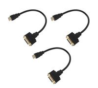 Hemobllo Cavo Adattatore da Maschio a Dvi Femmina 3 Pezzi Convertitore Video Alta Definizione Bidirezionale Schermatura Avanzata per PC TV Proiettore e Monitor Ufficio