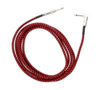 Hemobllo Cavo Audio per Chitarra Elettrica Tessuto Resistente con Connettore Jack Doppio per Trasmissione Segnale Stereo di Accessorio Essenziale per Strumenti Musicali
