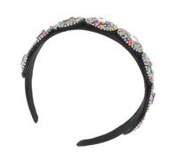 Hemobllo Cerchietto Capelli Donna Barocco con Strass e Perle Fatte Mano Accessorio Elegante e Leggero per Matrimonio Feste e Cerimonie