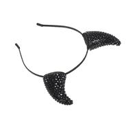 Hemobllo Cerchietto Corna Diavolo Glitter con per Costume Halloween Accessorio Copricapo Demonio e per Feste Cosplay