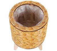 Hemobllo Cestino per Piante Rattan Woven Decorativo per Fioriere Design per Giardinaggio per Ufficio Leggero