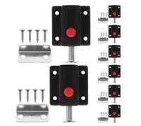 Hemobllo Chiavistello a Molla 8 Pezzi per Porte Armadi, Chiusura Automatica Silenziosa, Accessori Ferramenta Mobili con Perno di Chiusura ad Alta Resistenza, Montaggio Rapido per Cucina