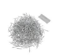 Hemobllo Chiodi per Battiscopa Doppia Testa in Acciaio al Carbonio, Chiodi Invisibili senza Soluzione di Continuità con Manicotti, Kit da 600 Pezzi per Rifiniture Scale, Porte e Pavimenti,