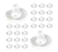 Hemobllo Chiusure di Sicurezza per Orecchini in Silicone Trasparente, Ferma Orecchini Fai da Te, 50 Pezzi Antiscivolo per Riparazione e Creazione Gioielli Quotidiana