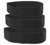 Hemobllo Cintura Elastica Decorativa Facile da Allacciare con Chiusura a Strappo per Tessuto Nero, 3 Pezzi Adatta a Abiti Cardigan e Camicie