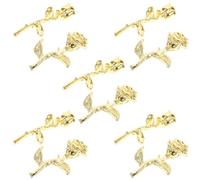 Hemobllo Ciondoli per Unghie 3d Rosa Set 100 Pezzi Accessori Nail Art Acrilici Decorazioni Unghie Fiori a Rosa Kit Decorazione Fai da Te per Manicure Creativa