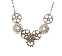 Hemobllo Ciondolo Steam Gear Vintage in Stile Steampunk, Collana Creativa e Accessori Per Collo, Gioielli Eleganti Per Donne, Adatto a Feste, Compleanni e Occasioni Speciali