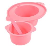 Hemobllo Ciotola in Silicone per Fusione Cera 400ml Resistente Alte Temperature con Raschietto per Maschere Fai da Te e Accessorio Scaldacera per Depilazione Professionale Uso Domestico