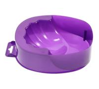 Hemobllo Ciotola per Manicure Porpora in Plastico Rettangolare Monostrato per Immersione Unghie e Rimozione Smalto, per Saloni Professionali Art