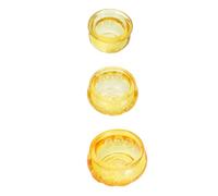 Hemobllo Ciotola Sacrificale D'oro in Vetro Resistente 3 Pezzi (5-7 Cm) Decorazione da Tavolo Cornucopia per Casa e Ufficio Complemento D’arredo Festa