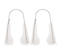 Hemobllo Clip Modellante per Naso in Silicone 2 Pezzi, Raddrizzatore e Correttore del Ponte Nasale Portatile, Strumento di Bellezza per Viso Adatto a Uso Quotidiano