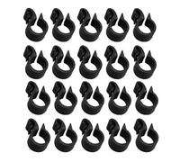 Hemobllo Clip per Tubi PVC a U 50 Pezzi Fascette Stringitubo Nere per Impianti di Irrigazione a Goccia, Porta Tubo Leggero e Compatto per Giardino e Serra