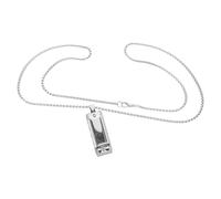 Hemobllo Collana Donna Ciondolo Armonica in Acciaio Inossidabile Argento, Leggera e Portatile per Musica On-the-go Durante Feste e Spettacoli
