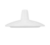 Hemobllo Coperchio Rotondo per Tazza in Ceramica Bianca, Piccolo | Inserto Interno Anello, Pomello Rialzato, Finitura Liscia e Semplice, per Teiere e Tazze da Caffè