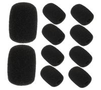 Hemobllo Copertura in Spugna Per Microfono Lavalier Vimoto V3-v9s, 10 Pezzi Parabrezza Antivento Mini in Schiuma Leggera Per Migliorare Qualità Audio e Ridurre Rumore Di Fondo