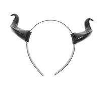 Hemobllo Copricapo Corno di Bue Realistico in Plastica Resistente, Cerchietto per Chioma Festa e Carnevale, Fascia Costume Unisex per Adulti e Ragazzo Ragazza