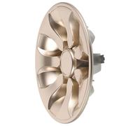 Hemobllo Copriruota per Golf Cart 8 Pollici, Protezione Cerchio Esterno Oro | Plastica e Lega, Installazione Rapida senza Attrezzi, Uso Esterno, Compatibile Ruote Carro da Golf