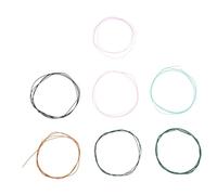 Hemobllo Corde Chitarra Classica Colorate 6 Pezzi Set Sostituzione Corde Acustiche Resistenti al Corrosione Consonanza Uniforme Accessori Musicali per Musicisti