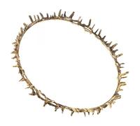 Hemobllo Corona Unisex con Spine Stile Rinascimentale per Feste e Compleanni Accessorio Capelli Resistente e Duraturo Corona Dorata per Uomo e Donna