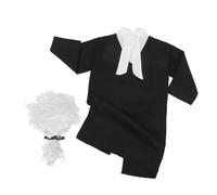 Hemobllo Costume Avvocato con Veste Giudice e Outfit di Ruolo per Manica Lunga Tessuto Traspirante e Morbido per Halloween e Feste Scuola