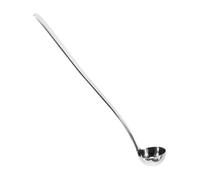 Hemobllo Cucchiaio Mestolo per Salsa in Acciaio Manico lungo Cucchiaio Agitatore Ergonomico per Polvere Caffè e Condimenti Resistente e Facile da per Uso e