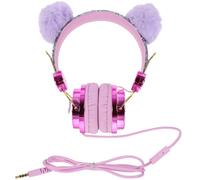 Hemobllo Cuffie per Rosa On Ear Limite Volume e Jack 3, 5 Mm | Abs Leggero, Resistente Agli Urti, Comfort Quotidiano, per Scuola Colore Casuale