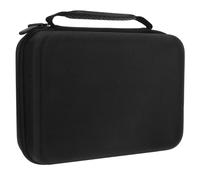 Hemobllo Custodia per Batterie Aa e Aaa in Eva Nera, Organizzatore Compatto e Portatile Cerniera e Tasca in Rete, per Viaggio e Scuola
