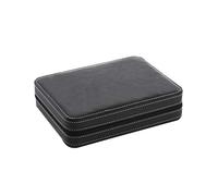 Hemobllo Custodia per Orologio con 8 Scomparti per Orologi, Custodia Portatile, per Orologio da Polso con Chiusura Lampo, Organizer per Uomini