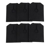 Hemobllo Custodia Protettiva per Testina Rasoio Manuale da Uomo in Pelle Pu, Set 6 Pezzi, Copertura Sicurezza per Lame da Viaggio, Accessori per Rasoi Uomo, Protezione Antiurto per