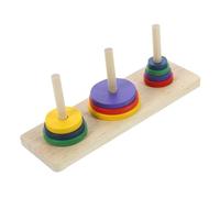 Hemobllo da Tavolo Intellettuale Legno Puzzle Colorato Torre Hanoi per Adulti e Feste Sviluppo e Immaginativo Sicuro e per Età