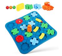 Hemobllo da Tavolo Puzzle Costruzione per Set Mazzo Plastica Educativo per Asilo Stimola Creatività e Collaborazione Familiare