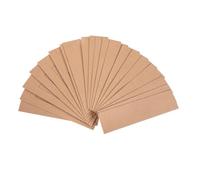 Hemobllo Data [ Set Da 20 Piccoli Sacchetti Di Carta Kraft Marrone Per Penne Finestra Trasparente, Astuccio Portapenne Leggero e, Per Ufficio e Scuola