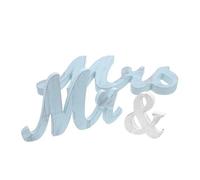 Hemobllo Decorazioni da per Matrimonio Lettere Mr Mrs in Blu Vintage per Anniversari e Feste di Fidanzamento