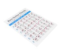 Hemobllo Diagramma Accordi Basso Elettrico Quattro Corde su Patinata Guida Pratica per Principianti e Musicisti Strumento Didattico per Esercizi e Miglioramento Abilità