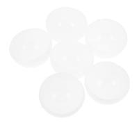 Hemobllo Diffusori Testa Piatta 6 Pezzi in PC Piastre Bianche per Lampade LED Mezza Forma Coperture Antiappannamento per Diffusione Luce Morbida in Ambienti Domestici