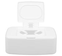 Hemobllo Dispenser per Salviette Umidificate Portatile in Pp Bianco, Scatola Leggera Coperchio, per Camera da Letto e Stanza