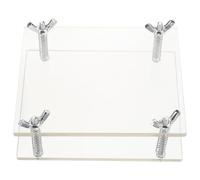 Hemobllo Dispositivo di Pressatura per Carte da Collezione in Acrilico 2 Pezzi Correttore per Appiattimento e Restauro di Carte Piegate Strumento Portatile per Protezione e Conservazione