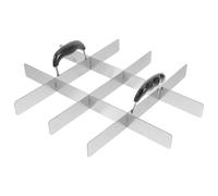 Hemobllo Divisore con e Inossidabile Acciaio Torte in Argento di Design Compatto, Utensile Versatile Dolci e Riso per Lezioni Cucina e Riunioni di Famiglia