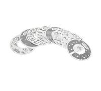 Hemobllo Divisori Per Armadi in Plastica Per Ragazzo Organizer Mensile Per Vestiti Anelli Divisori Aperti Per Grucce Superficie Liscia Sicura Per Guardaroba Set Da 8 Pezzi