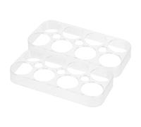 Hemobllo Egg Storage Case 8-Slot Organizer For Refrigerator And Freezer 2 Pieces Suitable For Kitchen And Camping