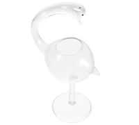 Hemobllo Eleganti Bicchieri da Cocktail Forma di Cigno con Cannuccia Calici Creativi per Martini Mojito Feste e Occasioni Speciali