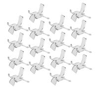 Hemobllo Espositore in Acrilico Trasparente da 24 Pezzi, Supporto per Ciondoli in Cristallo e Pietre Preziose, Mini Cavalletto Leggero per Esposizione Decorativa in Casa e Ufficio