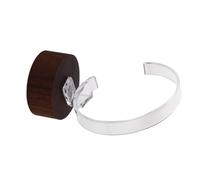 Hemobllo Espositore Orologi in Acrilico con Base in Legno Massello Supporto Singolo per e Organizer Multifunzione per e Orologi