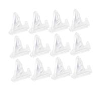 Hemobllo Espositore per Monete e Medaglie Treppiede, Supporto Stabile e Compatto per Badge, Segnaposto e Collezioni, Set da 12 Pezzi per Esposizione in Vetrine e Librerie