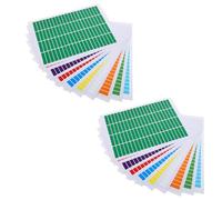 Hemobllo Etichette Impermeabili Rettangolari Autoadesive 46X11Mm 20 Fogli A4 per Classificazione Materiali e Indirizzi, Adatte a Ufficio e Casa