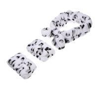 Hemobllo Fasce per Chioma da Spa per Lavaggio Viso in Flanella 3 Pezzi Polsiera Leopardata Morbida e Leggera per Trucco, Cura della Pelle e Relax Quotidiano